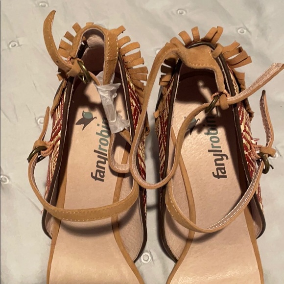 Never Worn Nude Wedges w/ Pretty Details - Picture 7 of 8